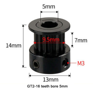 GT2-16T Bore 5mm