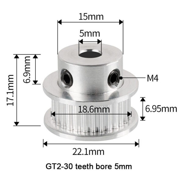 GT2-6mm-30T