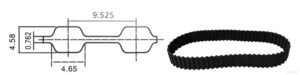 DL double sided timing belt
